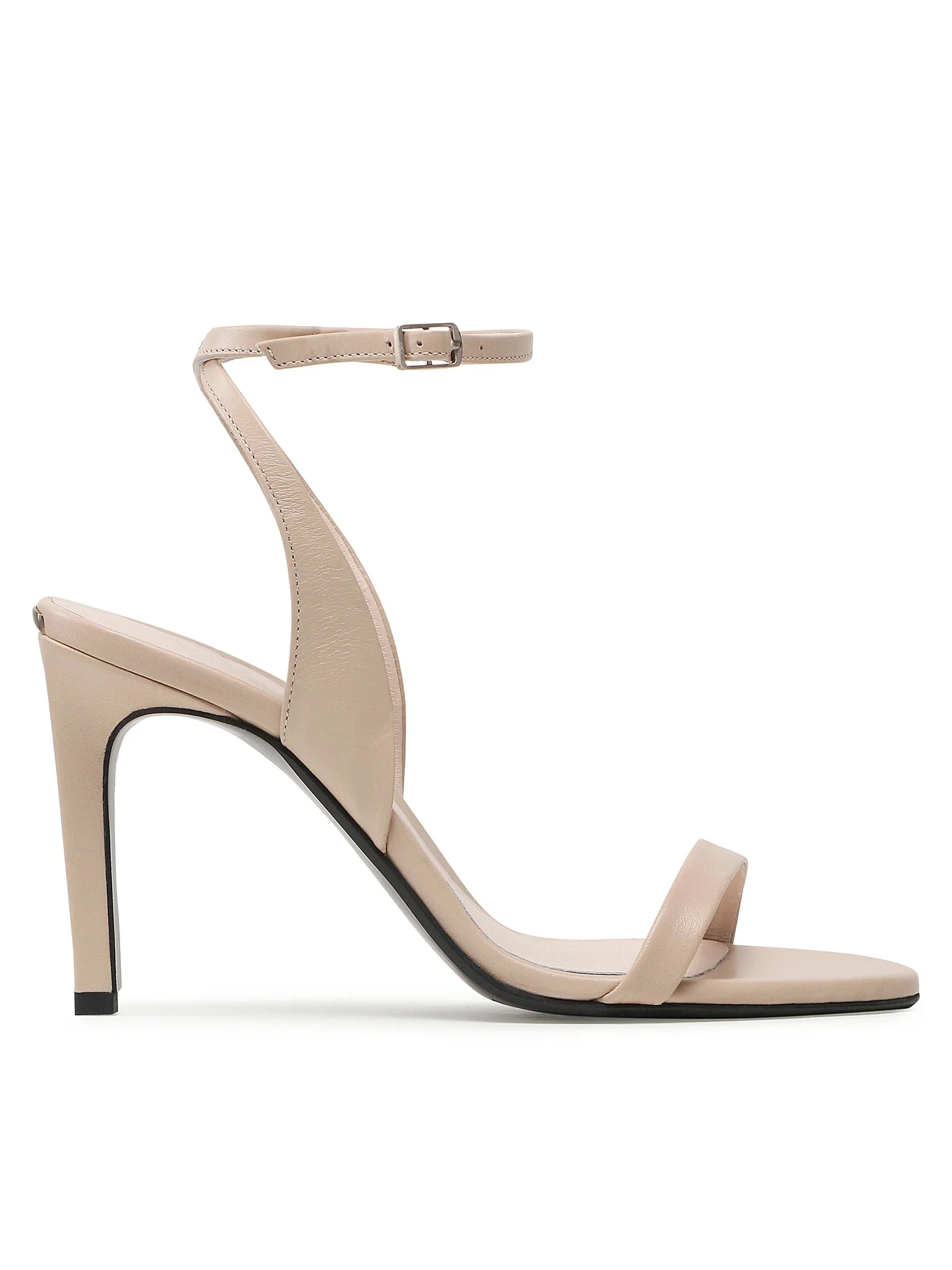 Sandale Dama, Calvin Klein, Stilleto, Bej, Piele naturală [3]