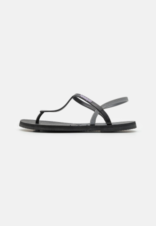 Slapi, Sandale si Saboti - Sandale Dama, Havaianas, Negru