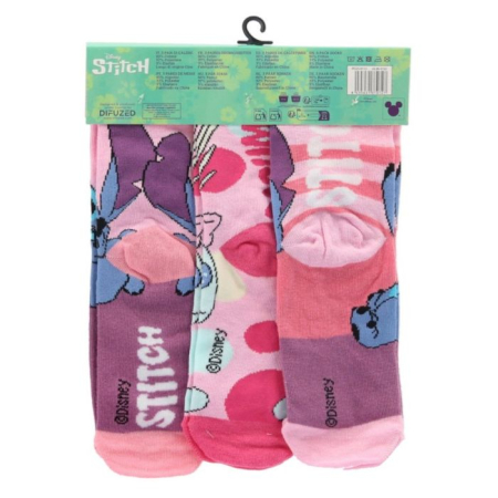Set 3 perechi șosete copii, Stitch, Multicolor, Bumbac [1]