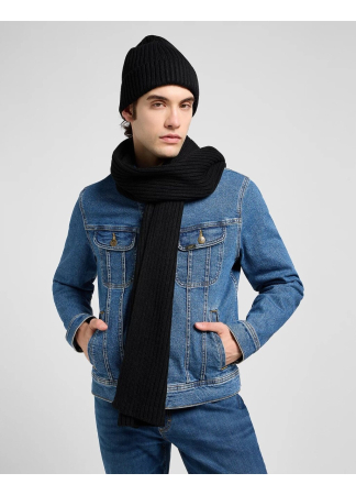 Set caciula si fular bărbați, Lee, Negru, X-Mas Pack [1]
