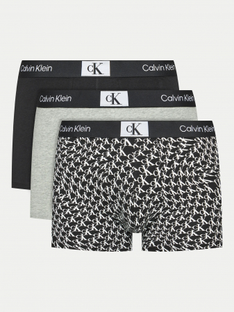 Lenjerie intima - Set de boxeri bărbați, Calvin Klein, 3 Piese, Banda Lata, Bumbac