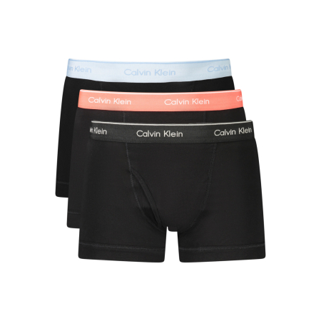Lenjerie intima - Set de boxeri bărbați, Calvin Klein, Negru, Bumbac, Banda Logo