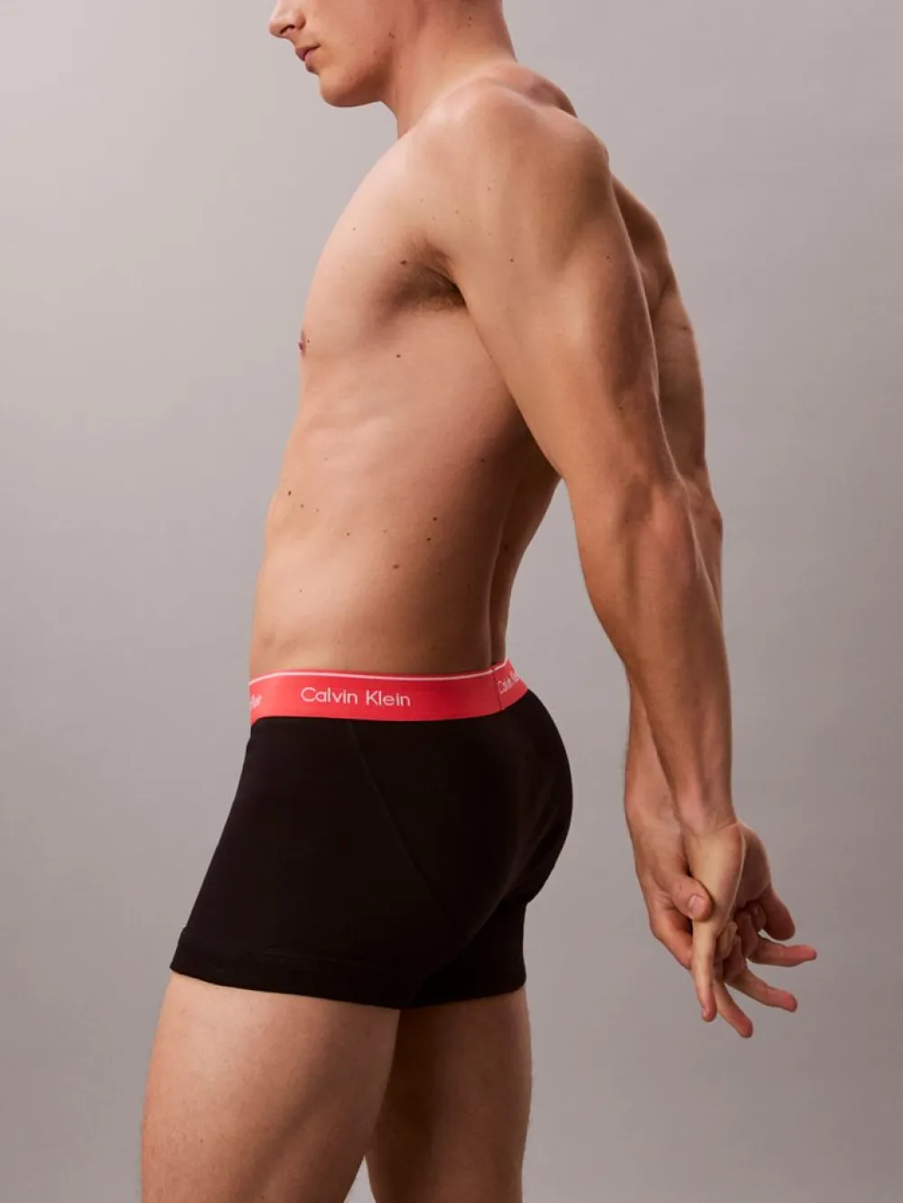 Set de boxeri bărbați, Calvin Klein, Negru, Bumbac, Banda Logo [3]