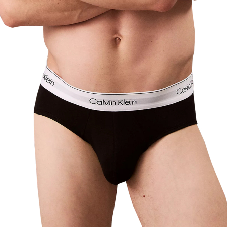 Set de chiloti barbati, Calvin Klein, Negru, Bumbac, Logo [2]