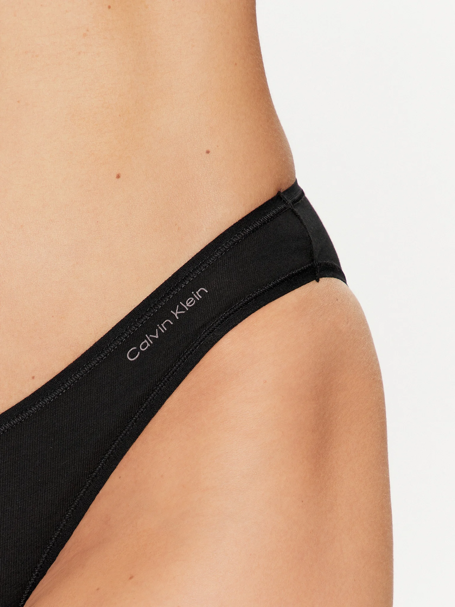 Set de chiloti dama, Calvin Klein, 3 perechi, Negru, Bumbac [3]