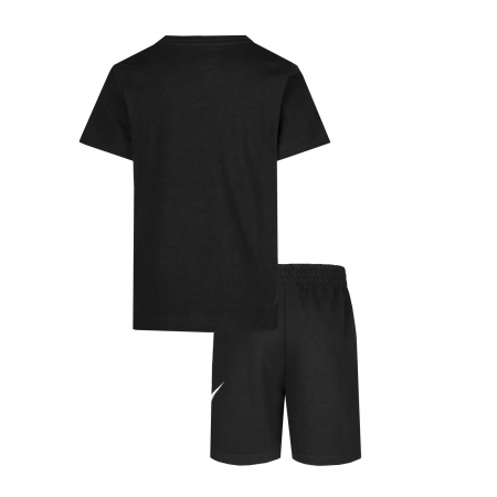 Set tricou si pantaloni scurți, Nike, 2 piese, Negru, Bumbac [1]
