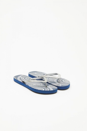 Slapi, Papuci si Saboti - Slapi Dama, Champion, Plaja/Piscina, Albastru, 36 EU