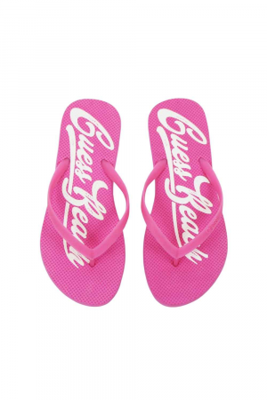 Slapi Dama, Guess, Plaja/Piscina, Logo Text, Roz [1]