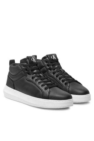 Incaltaminte - Sneakers Barbati, Calvin Klein Jeans, Negru, Piele Naturala