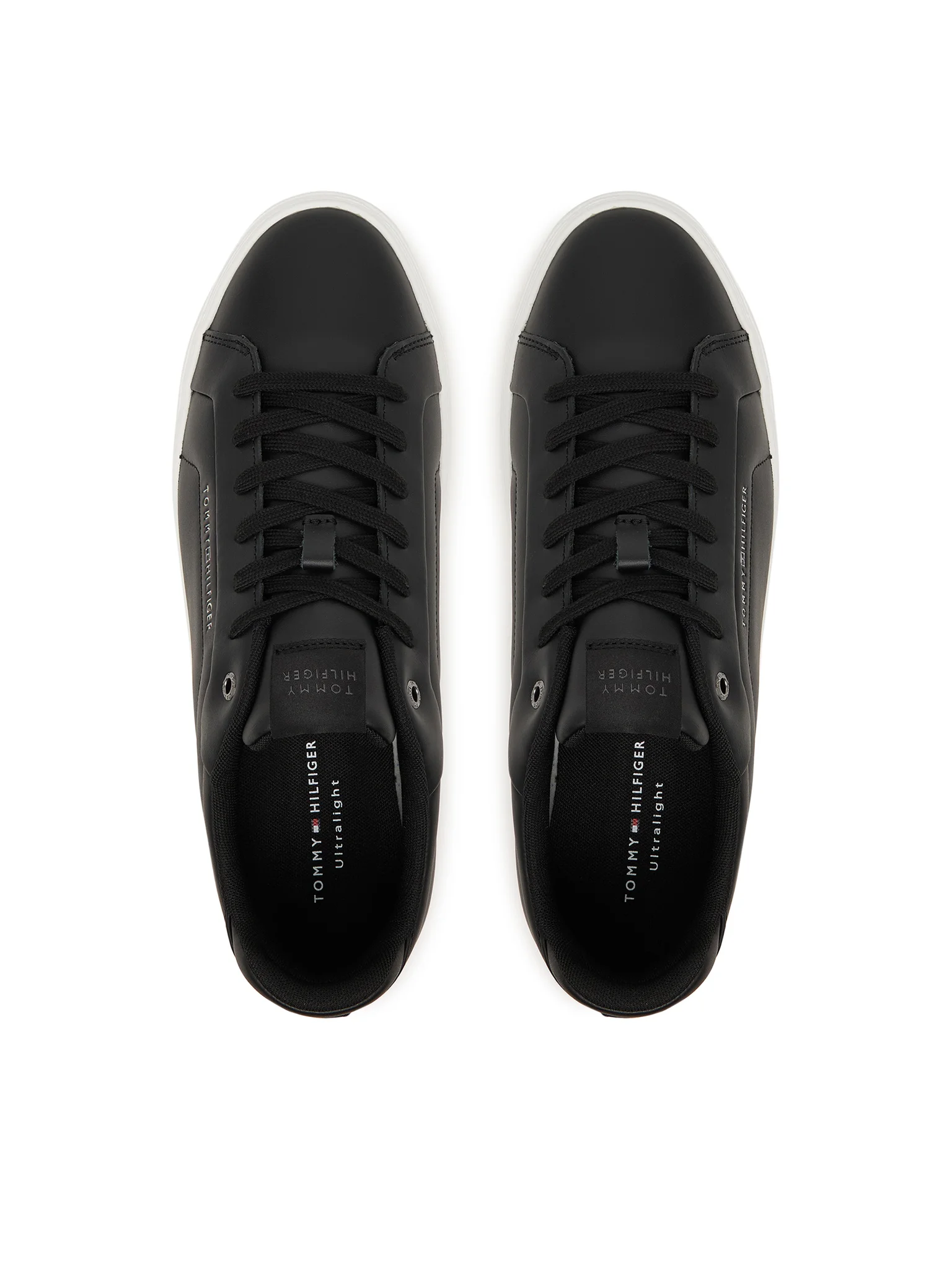 Sneakers Barbati, Tommy Hilfiger, Negru, Piele Naturala [3]