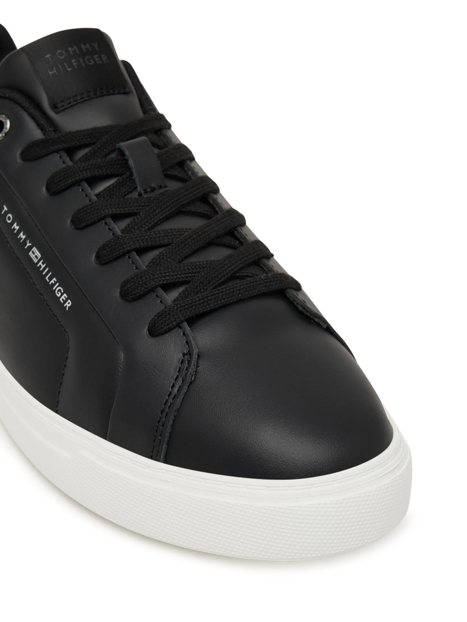 Sneakers Barbati, Tommy Hilfiger, Negru, Piele Naturala [4]