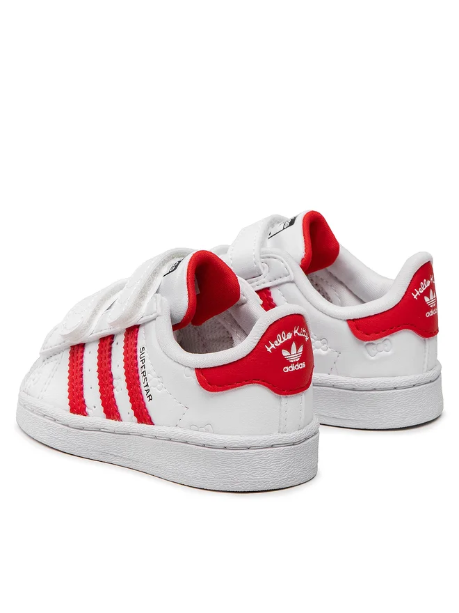 Sneakers Copii, Adidas Originals, Hello Kitty, Superstar, Alb, 27 EU [3]