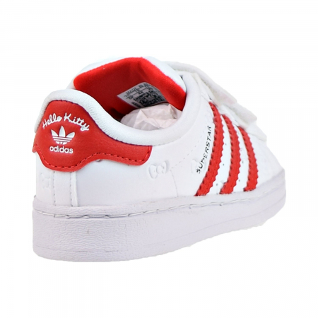 Sneakers Copii, Adidas Originals, Hello Kitty, Superstar, Alb, 27 EU [6]