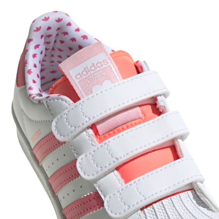 Sneakers Copii, Adidas Originals, Superstar, Valentine's Day, Alb [7]