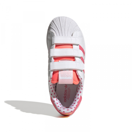 Sneakers Copii, Adidas Originals, Superstar, Valentine's Day, Alb [5]