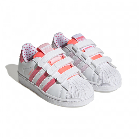 Sneakers Copii, Adidas Originals, Superstar, Valentine's Day, Alb