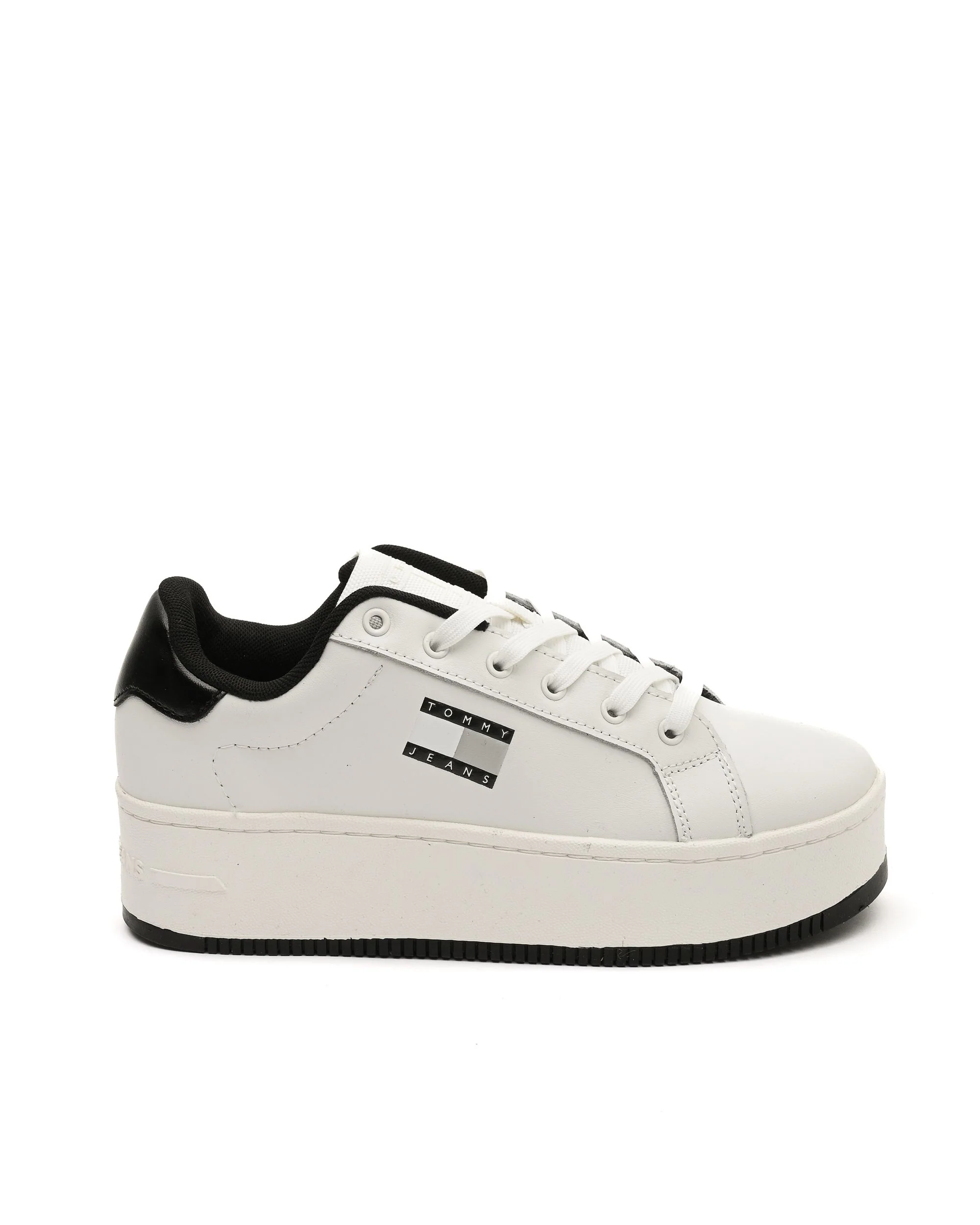 Sneakers si Pantofi - Sneakers Dama, Tommy Jeans, Alb, Piele Naturalǎ