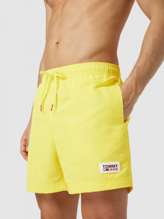 Pantaloni de baie barbati, Tommy Hilfiger, Galben, Logo [2]
