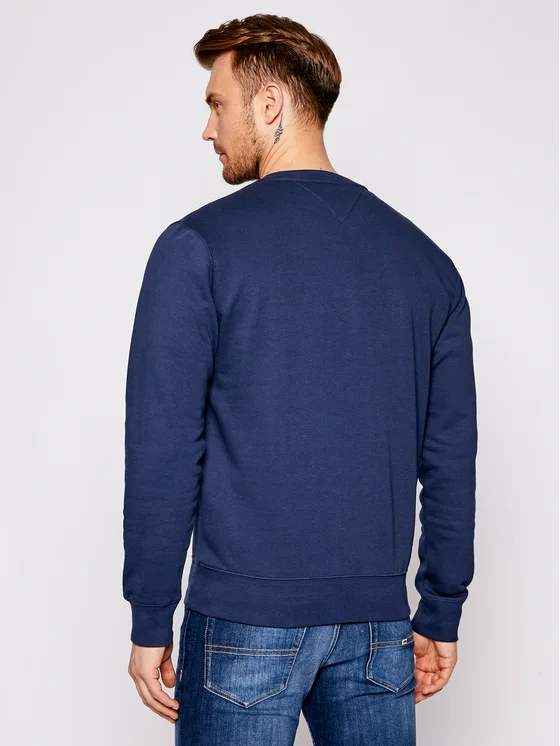 Tommy Jeans, Bluza Barbati, Din amestec de bumbac organic, Cu decolteu la baza gatului [2]