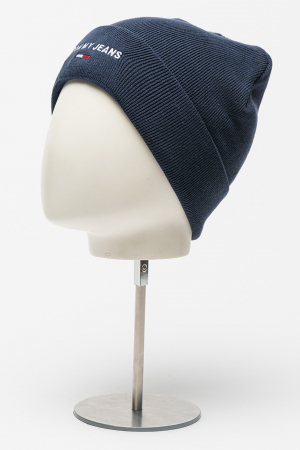 Tommy Jeans, Caciula cu logo brodat, Albastru marin, One Size [2]