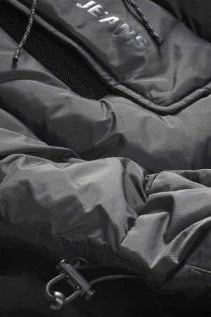 Tommy Jeans, Vesta Barbati, Cu vatelina si aspect matlasat, Negru [7]