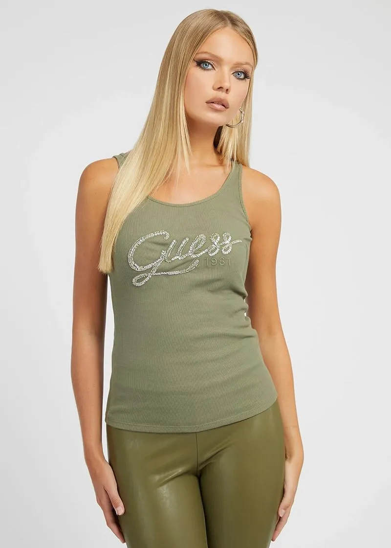 Top Dama, Guess, Logo, Bumbac 100%