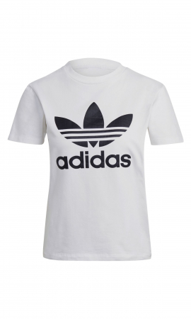 Tricouri - Tricou Dama, Adidas Originals, Trefoil Tee, Alb, Bumbac, Logo Printat, L