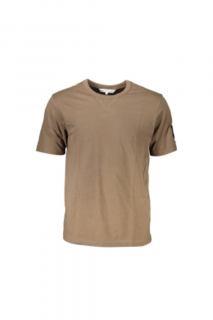 Tricou Barbati, CALVIN KLEIN JEANS, 100% Bumbac organic, Bej [4]