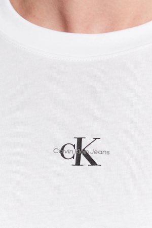 Tricou Barbati, Calvin Klein Jeans, Logo, Bumbac, Alb, XL [3]