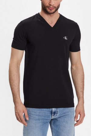 Barbati - Tricou Barbati, Calvin Klein Jeans, V-neck, Bumbac