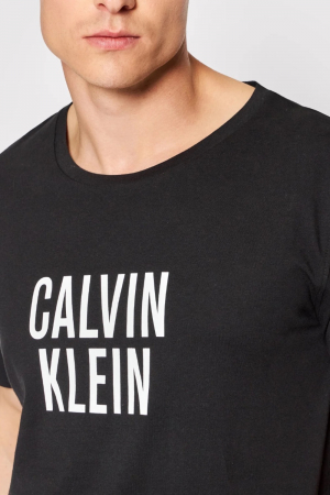 Tricou Barbati, Calvin Klein, Negru, Bumbac, Logo Printat [2]