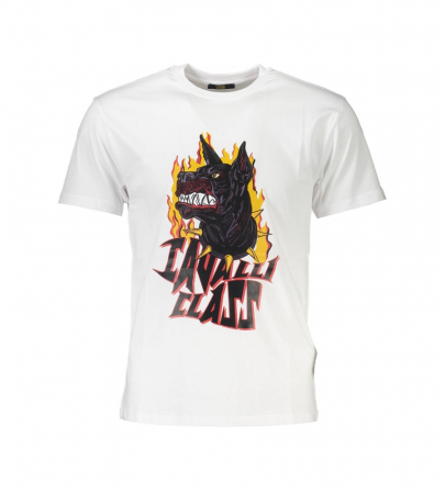 Barbati - Tricou Barbati, Cavalli Class, Regular Fit, Print, Bumbac