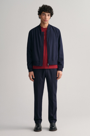 Tricou Barbati, Gant, Rosu de Burgundia, Logo Brodat [4]