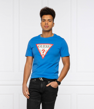 Tricou Barbati, Guess, Albastru, 100% Bumbac, XL [1]