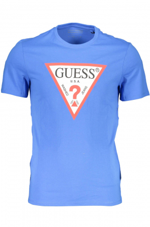 Tricou Barbati, Guess, Albastru, 100% Bumbac, XL