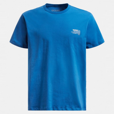 Barbati - Tricou Barbati, Guess Jeans, Logo, Albastru, M INTL