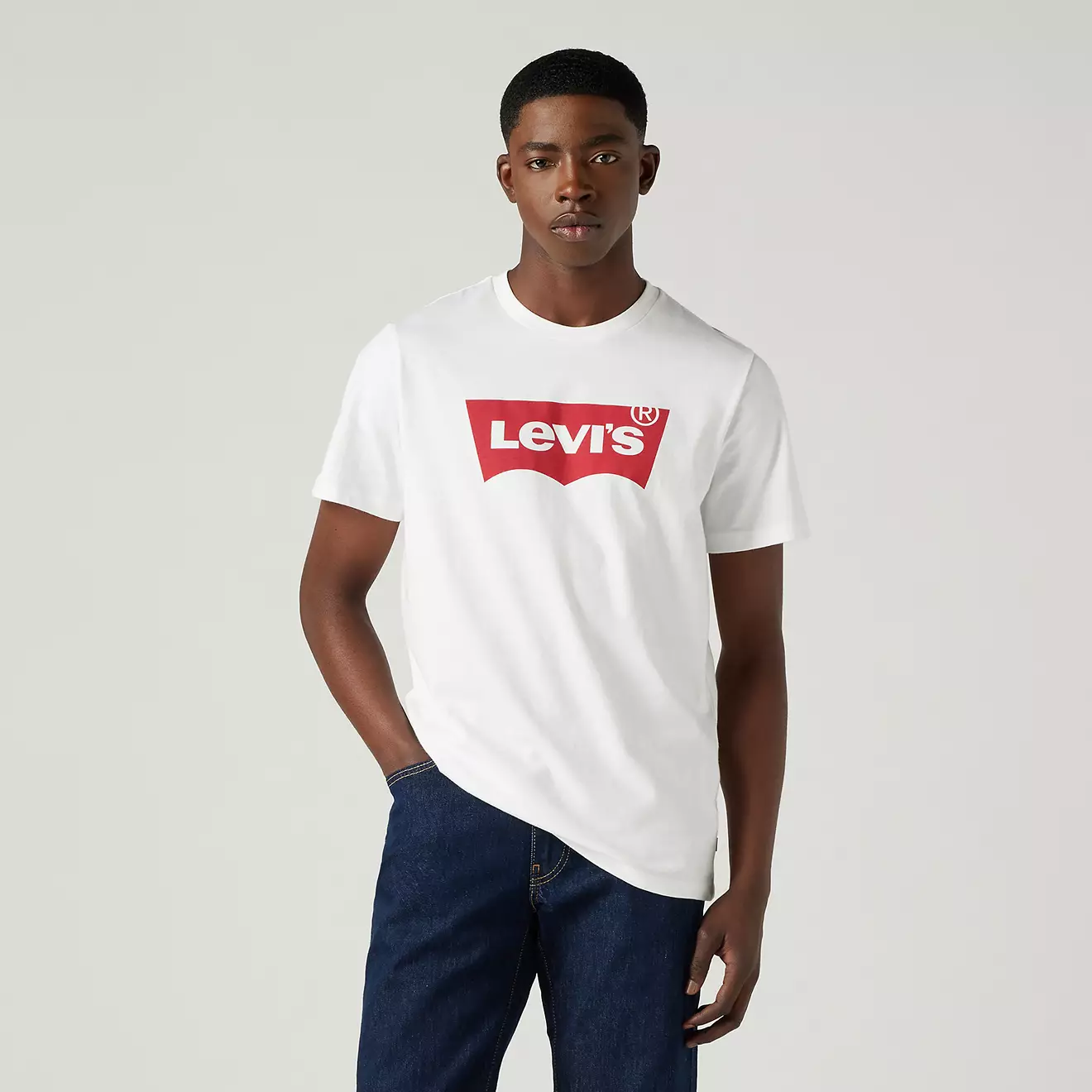Tricou Bărbați, Levi's, Alb, Bumbac, Logo [3]