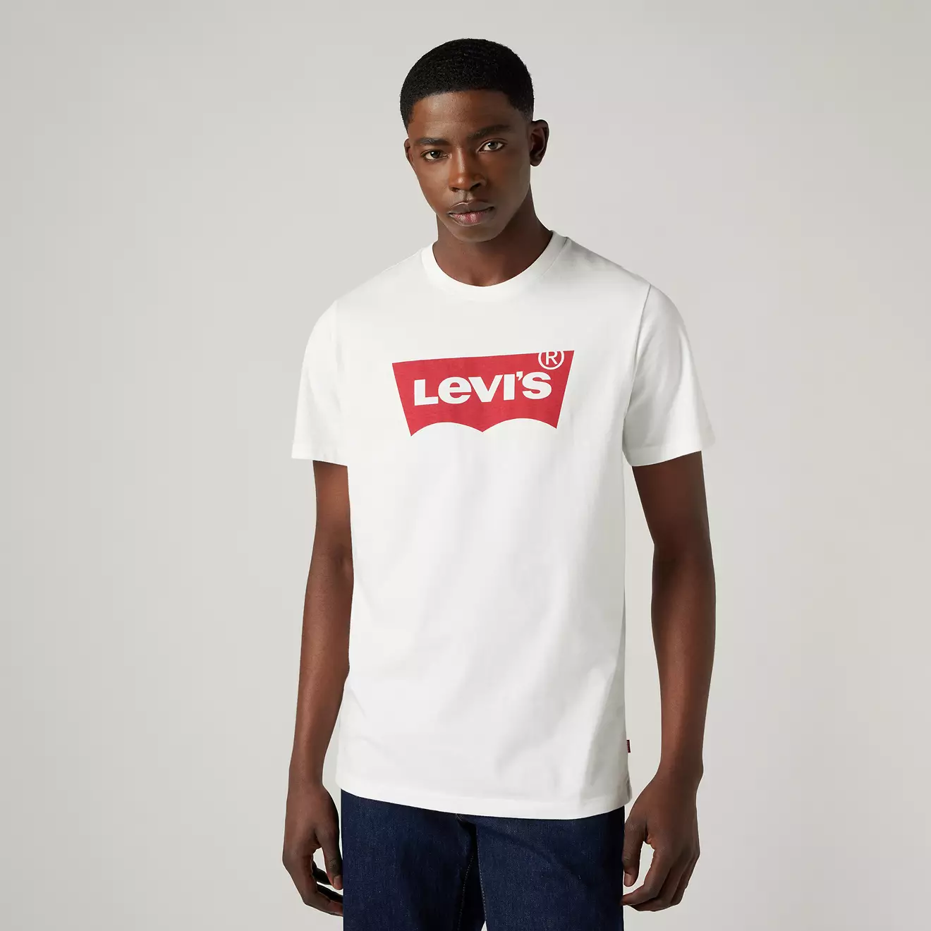 Tricouri - Tricou Bărbați, Levi's, Alb, Bumbac, Logo