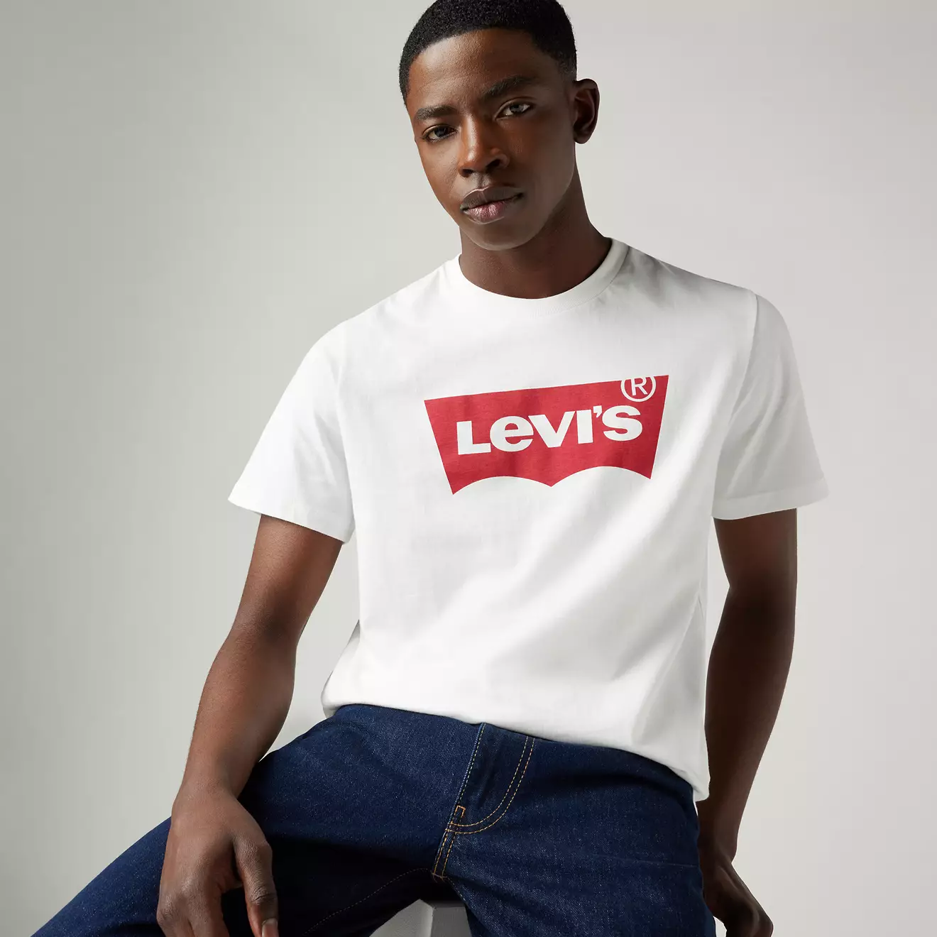 Tricou Bărbați, Levi's, Alb, Bumbac, Logo [2]