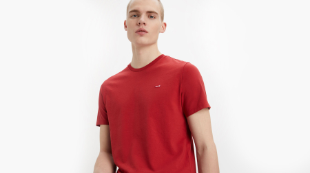 Tricou Bărbați, Levi's, Roșu, Bumbac, Logo Brodat [4]
