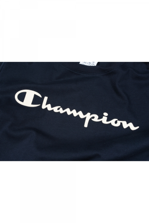Tricou Dama, Logo, Champion, Albastru inchis, Bumbac, L [2]
