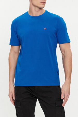 Tricou Barbati, Napapijri, Bumbac, Logo brodat, Decolteu la baza gâtului [1]