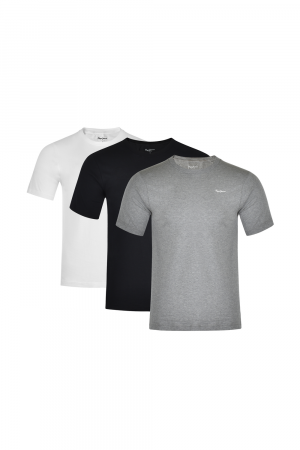 Barbati - Tricou Barbati, Pepe Jeans, 100% Bumbac, 3-Pack, S