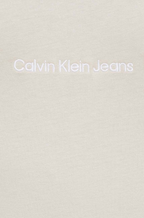 Tricou Barbati, Calvin Klein Jeans, Slim fit, Din amestec de bumbac organic, Bej [4]