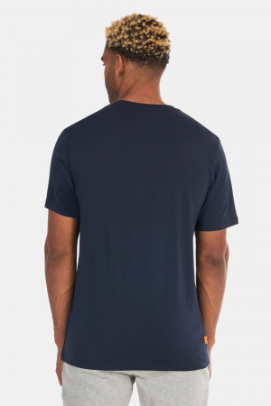 Tricou Barbati, Timberland, Logo linear, Albastru inchis, Bumbac, M [1]