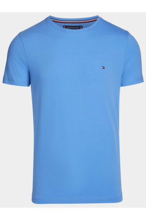 Tricouri - Tricou Barbati, Tommy Hilfiger, Albastru, Logo Brodat