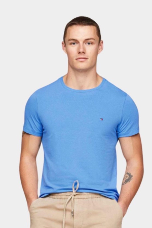 Tricou Barbati, Tommy Hilfiger, Albastru, Logo Brodat [1]