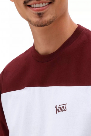 Tricou Barbati, Vans, Bumbac, Alb/Maro, M [4]