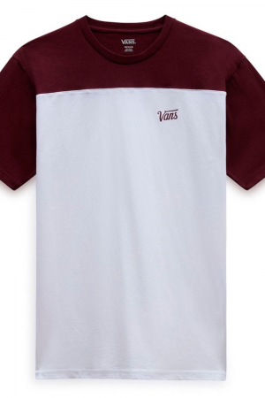 Tricou Barbati, Vans, Bumbac, Alb/Maro, M [3]