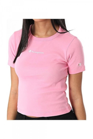 Tricouri - Tricou Crop Dama, Champion, Bumbac, Mini Logo